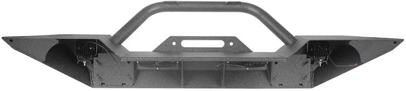 Front Bumper w/Winch Plate & LED Light for Jeep Wrangler JL & JT