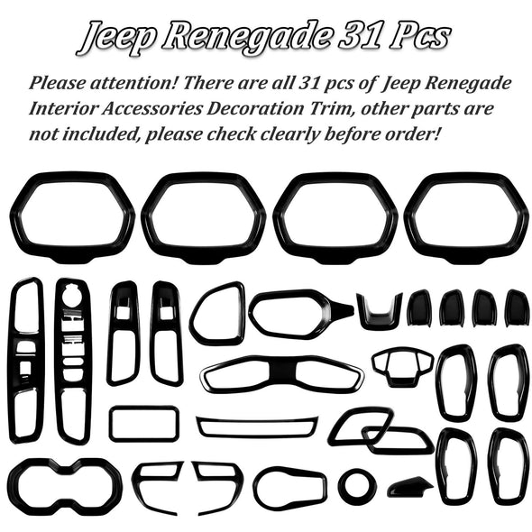 Full Set Trim Kit for Jeep Renegade
