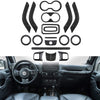 Full Set Interior Decoration Trim Kit for Jeep Wrangler JK JKU 2011-2018 (CARBON FIBER)