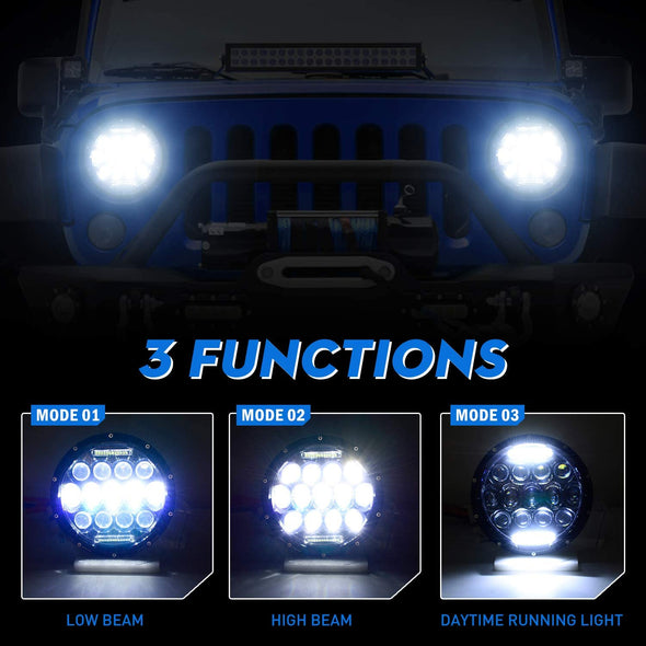 7" LED Headlight for Jeep Wrangler CJ/TJ/LJ/JK