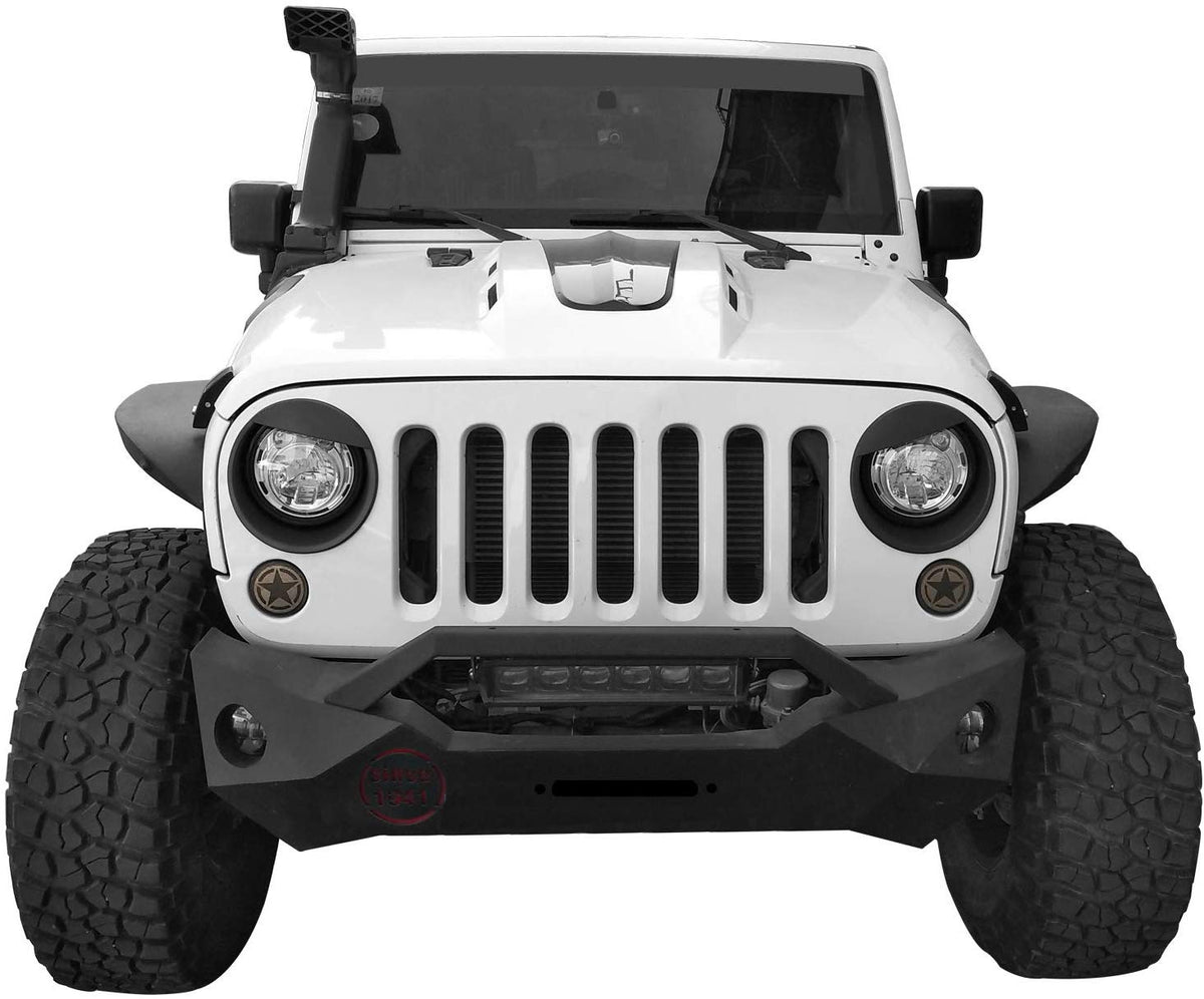 Inserts en maille pour grille avant et couvercle de phare pour Jeep Wrangler JL JLU Sport & Sport S uniquement 2018 à 2023 Accessoires extérieurs à clipser – Lot de 9 anneaux