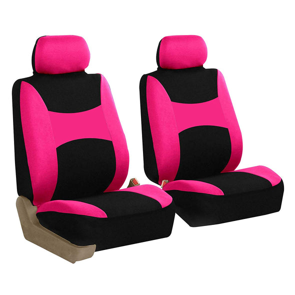 Seat Cover Combo Set with Steering Wheel Cover & Belt Pad