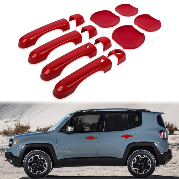 Door Handle Cover with Smart Keyhole & Cup Bowl for Jeep