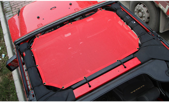 Sunshade 2 Door for Jeep Wrangler JK 2007-2018 (Red)