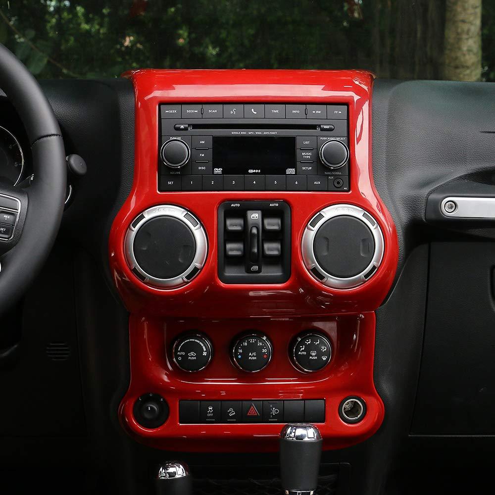 Steering Wheel Red Interior Trim Kits for 11-18 Wrangler JK