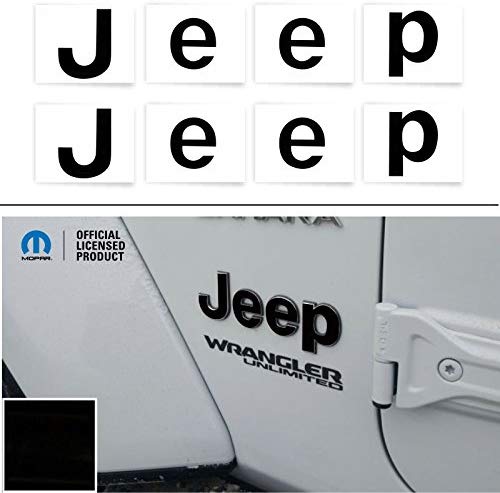 Jeep Fender Emblem Overlay Decal Stickers for Wrangler JL