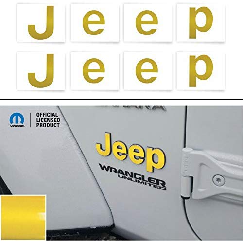 JEEP Fender Emblem Overlay Decal Stickers - 2018+ Wrangler JL