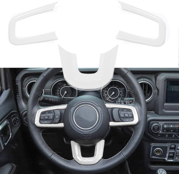 Steering Wheel Frame Cover for 2018-2021 Jeep Wrangler JL & Gladiator JT