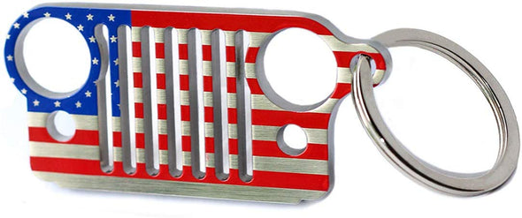 Font Grille Keychain (NATIONAL FLAG)