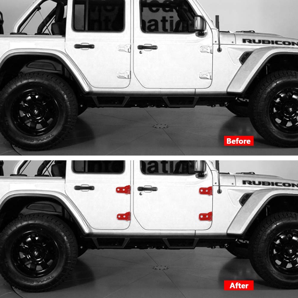 Door Hinge Cover Trim for Jeep Wrangler JL and Jeep Gladiator JT, More –  OffGrid Store