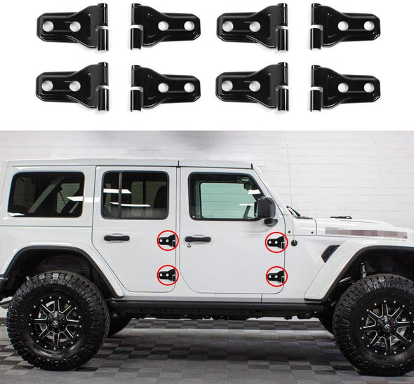 Door Hinge Cover Trim for Jeep Wrangler JL and Jeep Gladiator JT, More Coloration Available