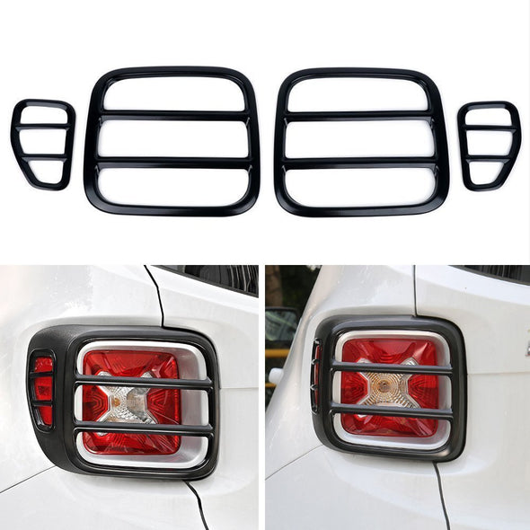 Black Metal Taillight Rear Lamp Protector Cover Guard