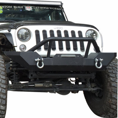 Black Textured Front Bumper for 2007-2018 Jeep Wrangler