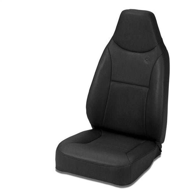 Front High Back All-Vinyl Fixed-Back Single Jeep Seat for 1976-2006 Jeep CJ and Wrangler