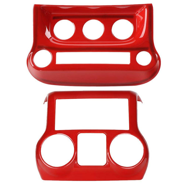 Details of Center Console Cover & Air Conditioning Switch Cover (RED)