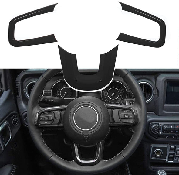 Steering Wheel Frame Cover for 2018-2021 Jeep Wrangler JL & Gladiator JT
