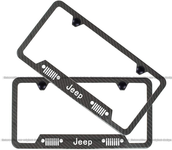 2-Pieces High-Grade License Plate Frame for Jeep