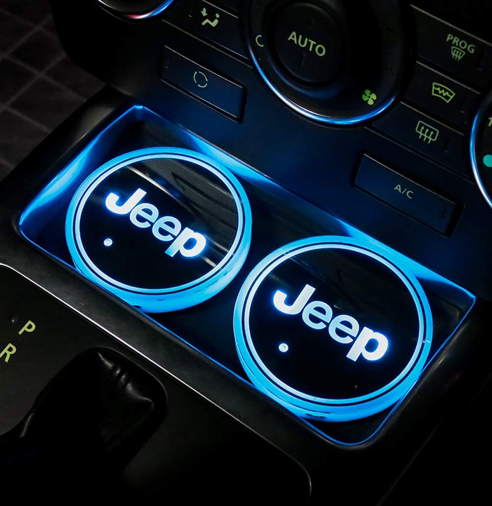 Car LED Intelligent Lighting Coaster LED Cup Holder Lights