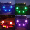 Halo LED Headlights Color Changing RGB for Jeep Wrangler