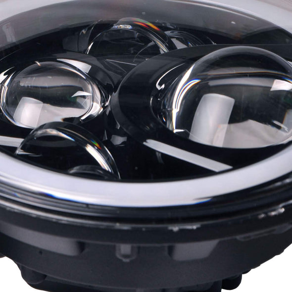 Color-Changing RGB Halo LED Headlights for Jeep Wrangler