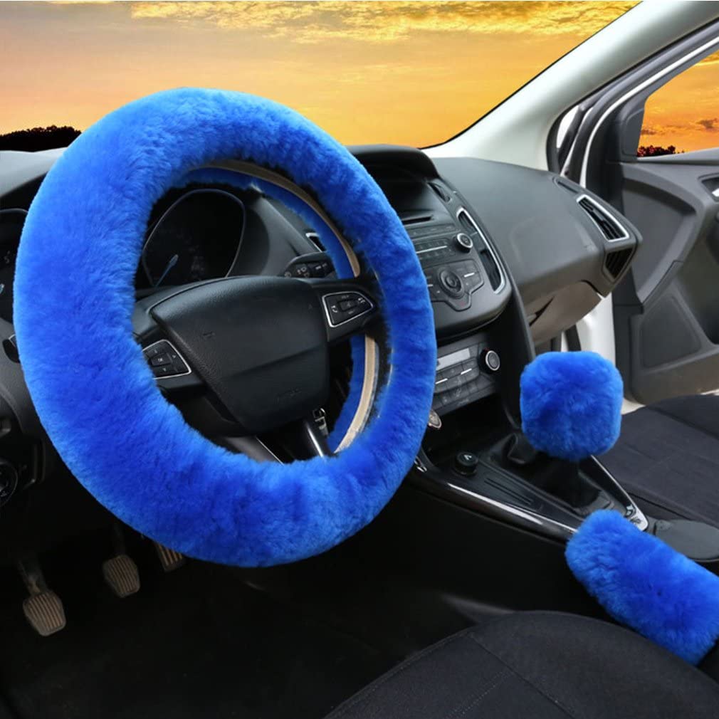 thumbnail image 2 of West Llama D-Shaped Steering Wheel Cover For Nissan Rogue, Altima, Kicks - Black Standard Size 2 of 14