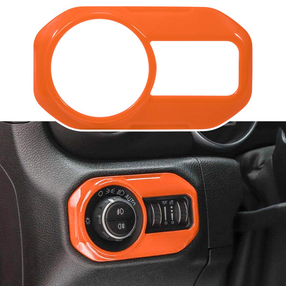 Cover Trim Headlight Switch Button Trim for Jeep Wrangler JL JLU, Gladiator JT 2018-2021
