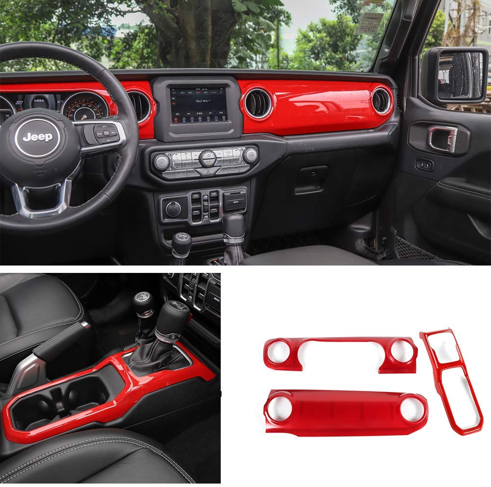 Red Dashboard Trim For Jeep Wrangler Jl