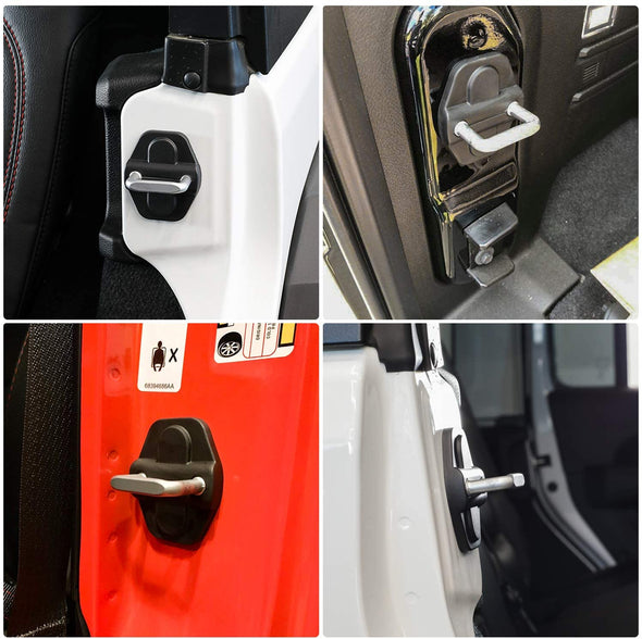 8 PCS Door Lock Cover for Jeep Wrangler JL JLU & JT