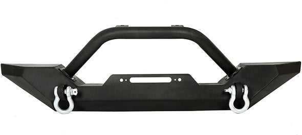 Rock Crawler Front Bumper Winch Plate D-Ring For 87-06 Jeep Wrangler TJ YJ