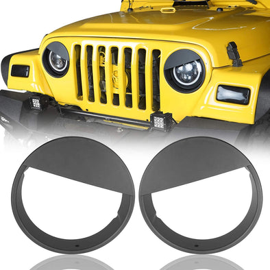 Angry Bird Headlight Covers for 1997-2006 Jeep Wrangler TJ