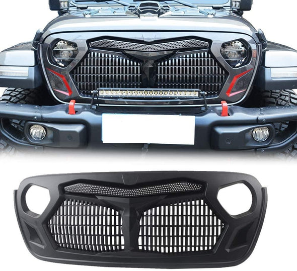 Front Armor Style Grille for 2018-2020 Jeep JL & JT