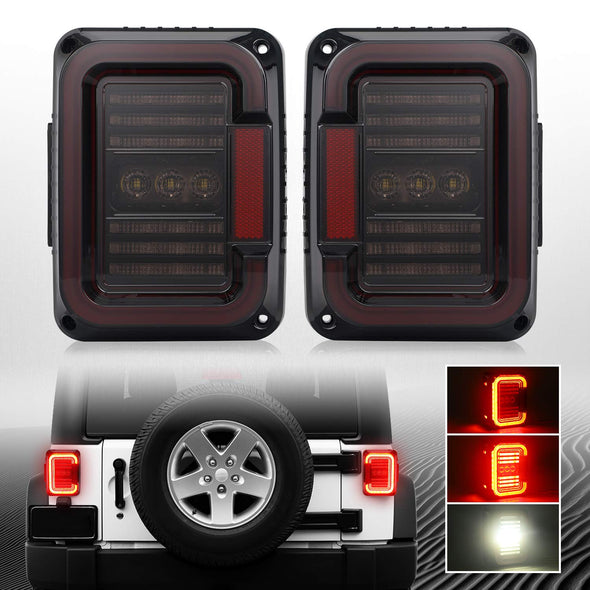 DOT Approved LED Tail Lights for Jeep Wrangler JK/JKU