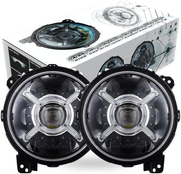 9" Inch Round LED Headlights for Jeep JL & JT