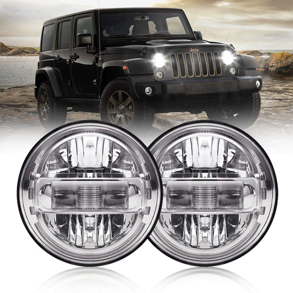 7-Inch DOT Approved LED Jeep Headlights