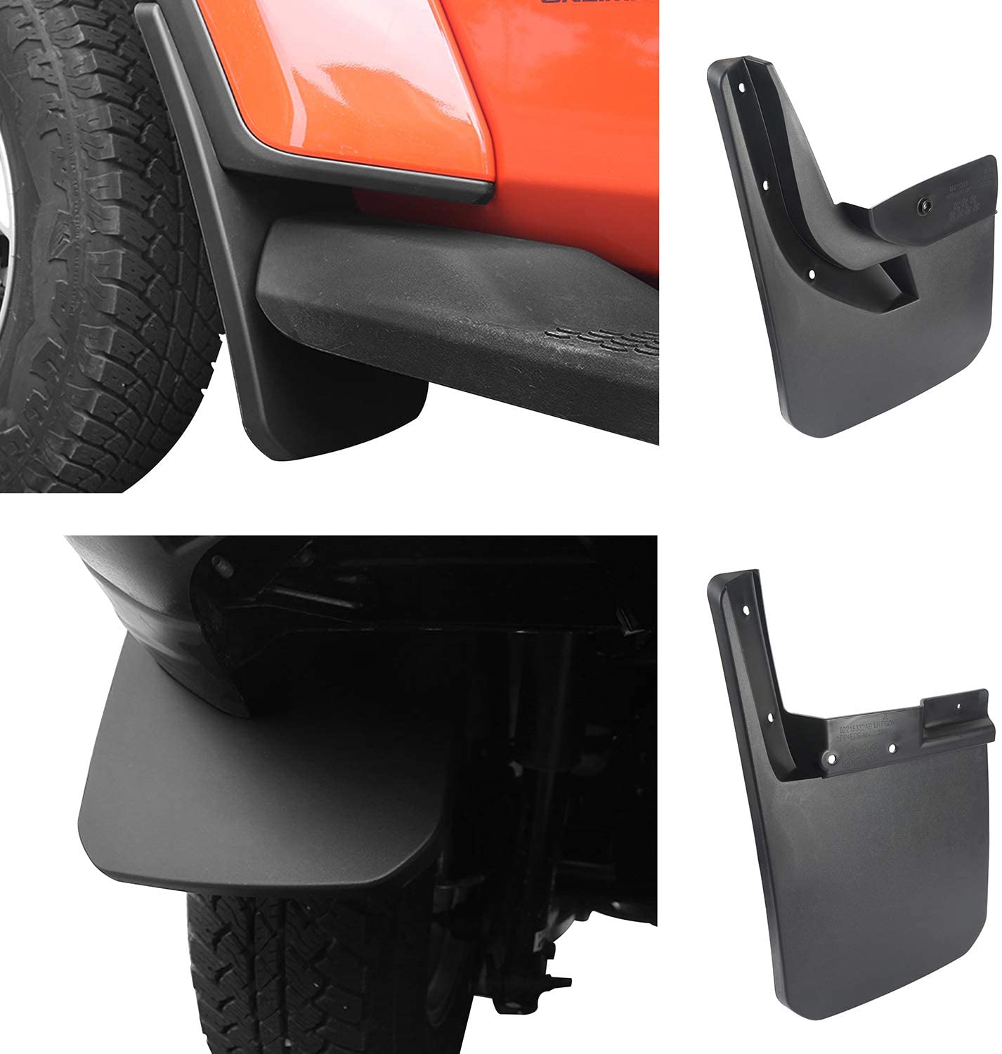 GXARTS Black Splash Guards Mud Flaps Set GXARTS Black Splash Guards Mud Flaps Set
