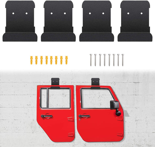 Wall-Mounted Door Storage Rack Bracket for All Jeep