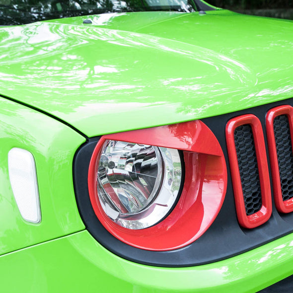 Headlight Covers Trim Fit for Jeep Renegade 2015 - 2018