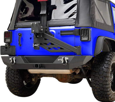 Rear Bumper with Tire Carrier Linkage