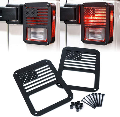 Tail Light Covers Guards Protectors (USA FLAG)