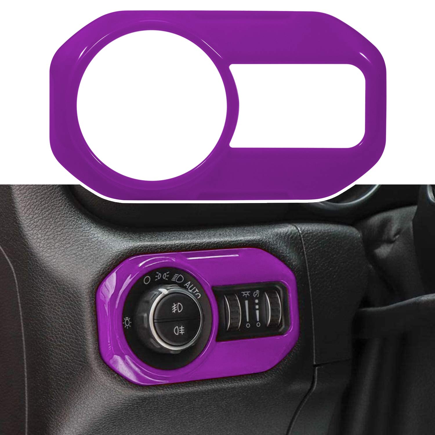 Peakora Custom Headlight Switch Cover For Jeep Wrangler JL 2018 2021 Abs Material Carbon Fiber Texture Multiple Colors Easy Installation Peakora Custom Headlight Switch Cover For Jeep Wrangler JL 2018 2021 Abs Material Carbon Fiber Texture Multiple Colors Easy Installation