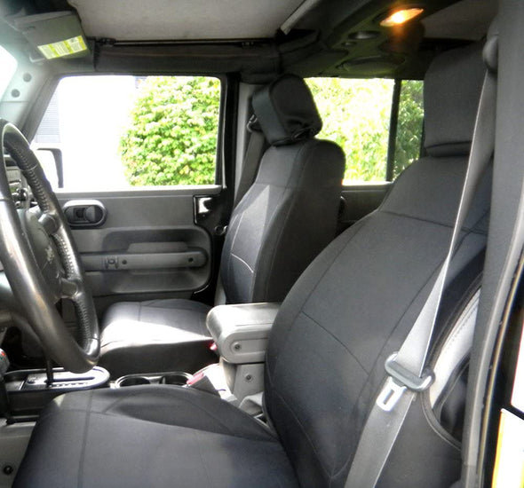 Neoprene Seat Cover Custom fits Jeep Wrangler JK 2007-17 2/4 Doors (Front Set)