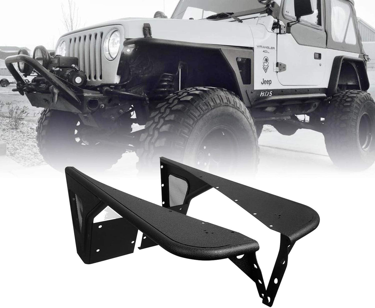 Flat Fender Flares Front Steel Armor for Jeep Wrangler TJ – OffGrid Store