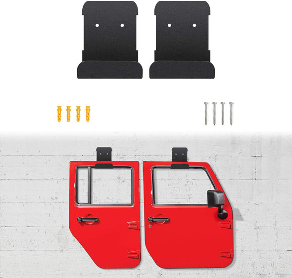 Removable Wall-Mounted Door Storage Rack for Jeep Wrangler