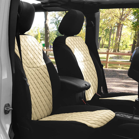 Neoprene Custom Fit Seat Covers for 2007-2018 Jeep Wrangler JK (Waterproof)