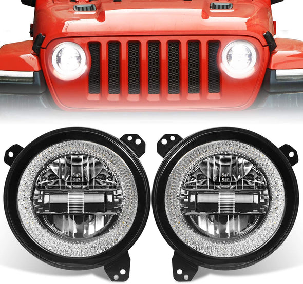 9 Inch RGB Led Headlights for Jeep JL & JT