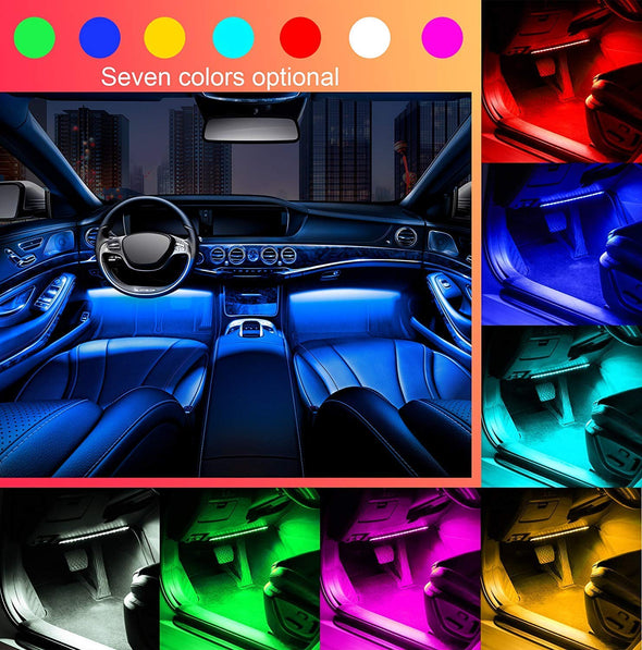 One-Line Interior Car Lights, RGB Multicolor Music Car LED Strip Light