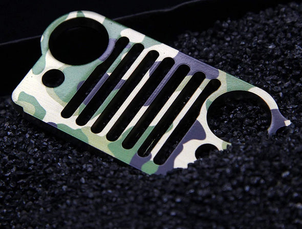 Font Grille Keychain (CAMO)