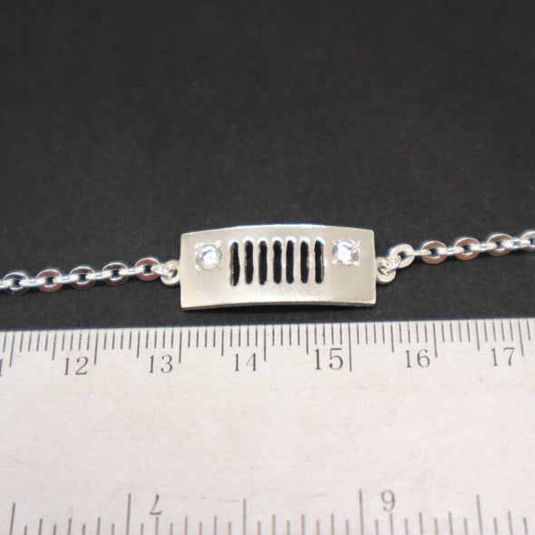 Silver Jeep Bracelet