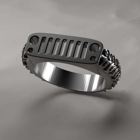 JK Jeep grill and Tread Ring