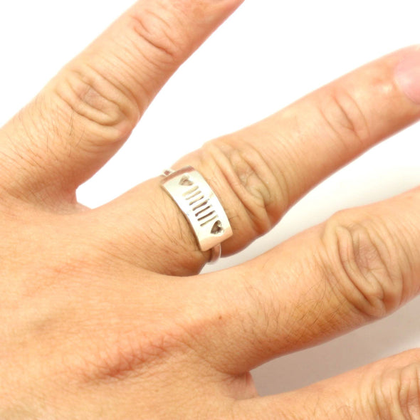 Sterling & Heart Silver Jeep Ring – OffGrid Store